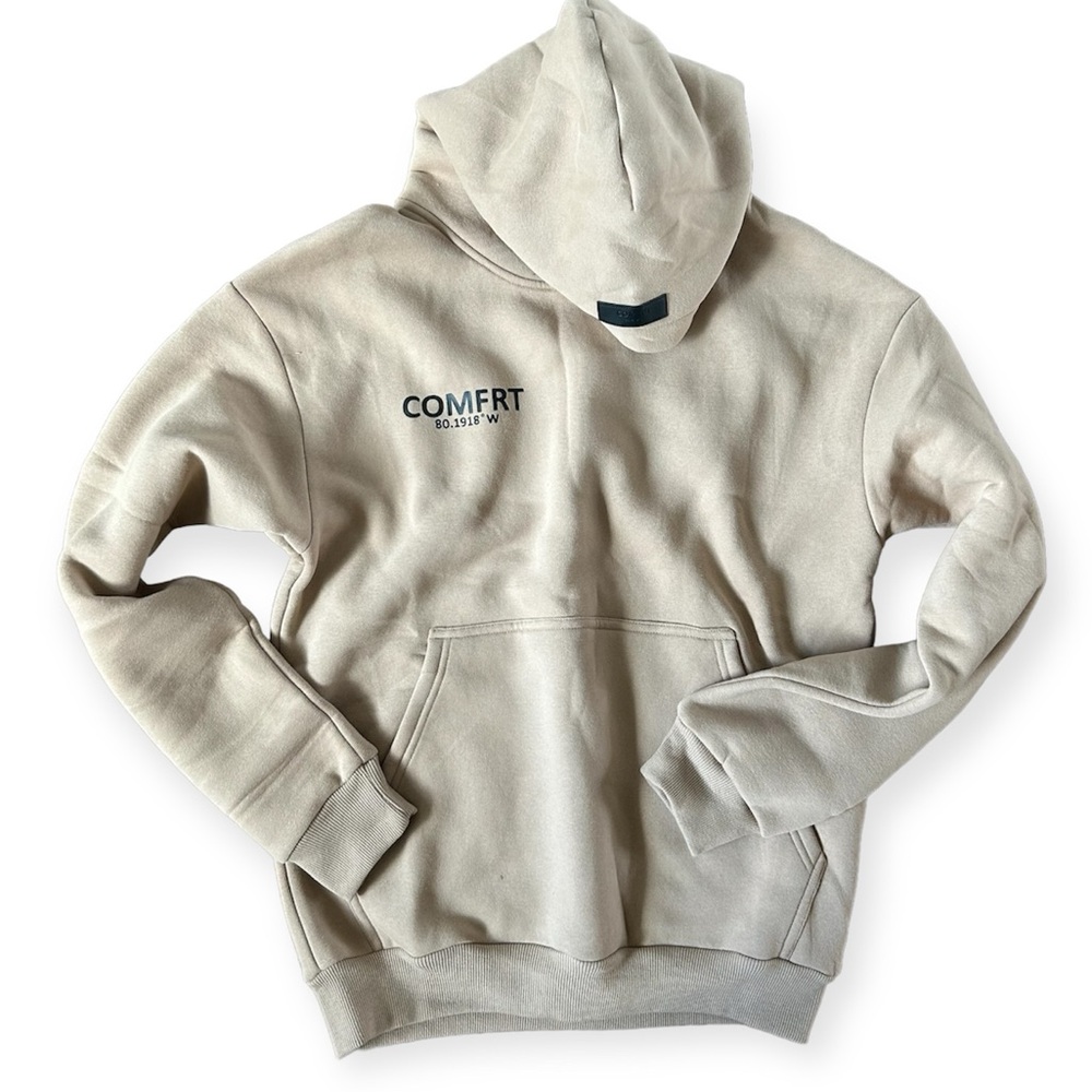 New Comfrt Coordinate Hoodie™ tan unisex cozy hooded pullover